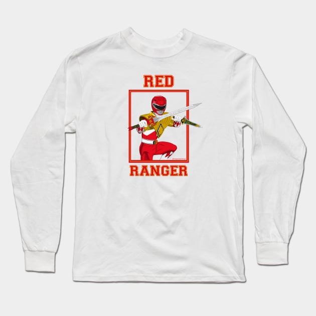 Jason Red Dragon Shield Long Sleeve T-Shirt by Zapt Art